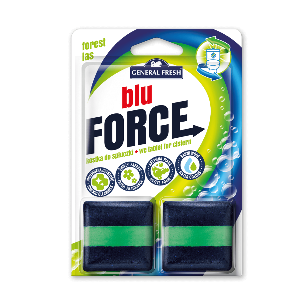 Kostka do spłuczki Blu-Force - General Fresh - Force - leśna
